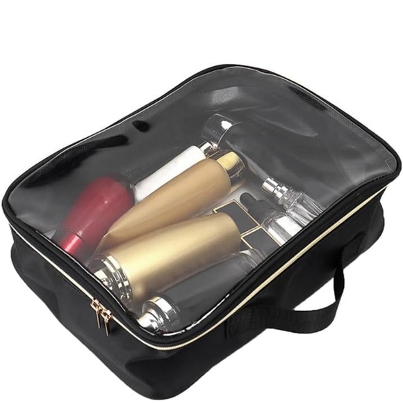 Generic Transparent Waterproof Travel Wash Bag - 10" L, 7" H, 4" D - Picture 2 of 8